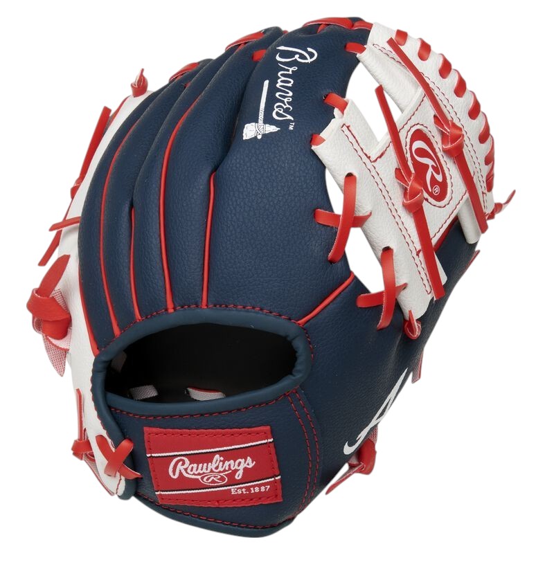 Atlanta Braves 10-Inch Team Logo Glove J&W Sports Apparel Rawlings