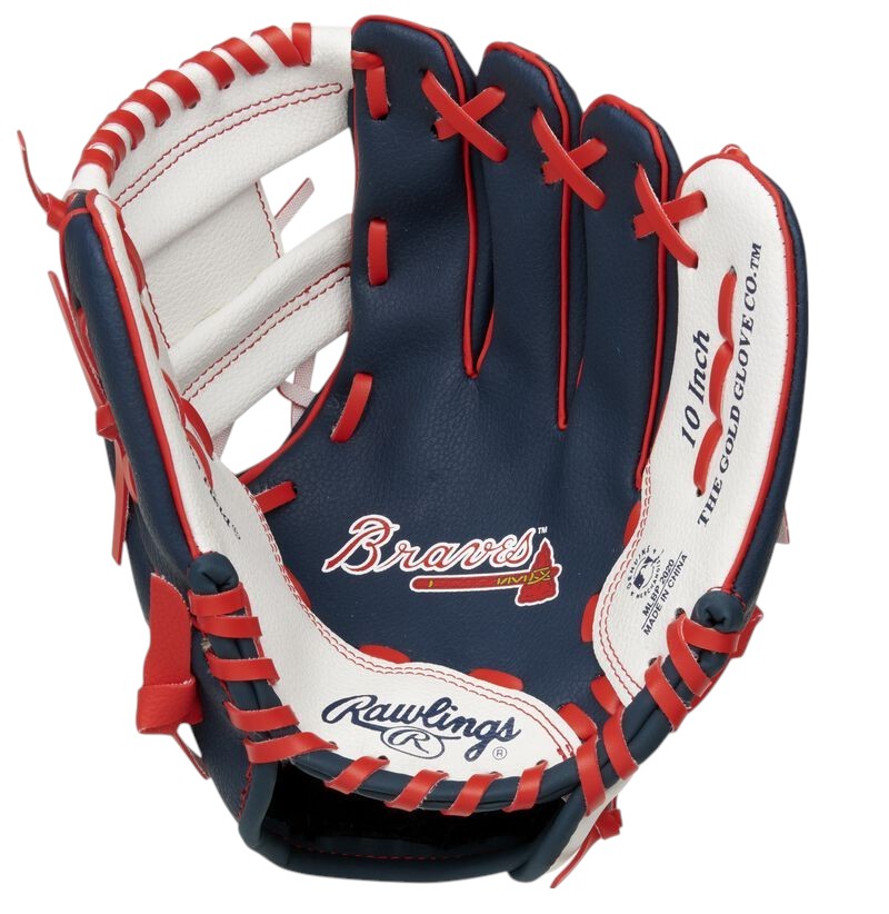 Atlanta Braves 10-Inch Team Logo Glove J&W Sports Apparel Rawlings