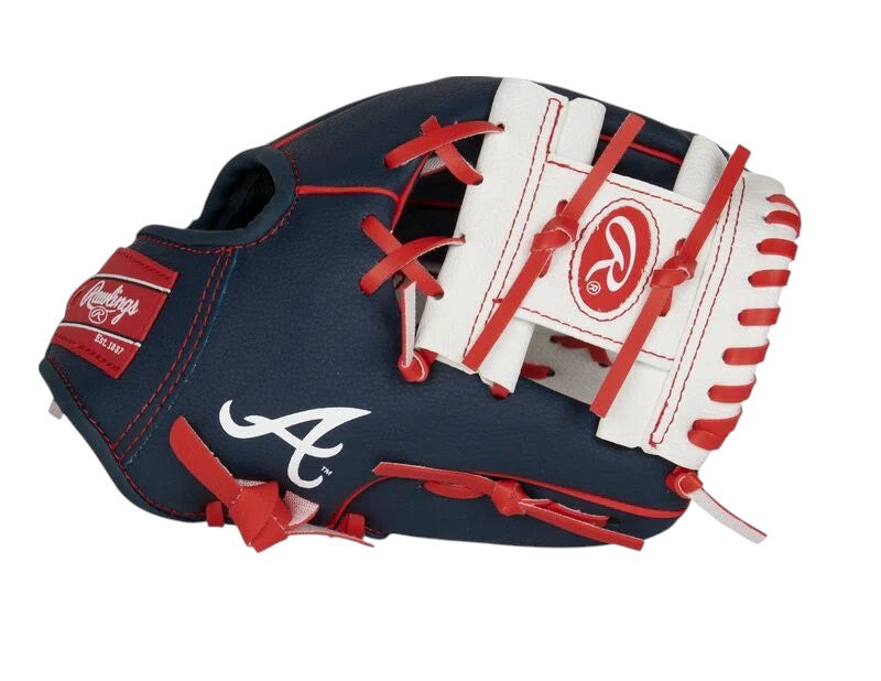 Atlanta Braves 10-Inch Team Logo Glove J&W Sports Apparel Rawlings