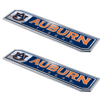 Auburn Tigers 2 Piece Heavy Duty Aluminum Embossed Truck Emblem Set - J&W Sports Apparel