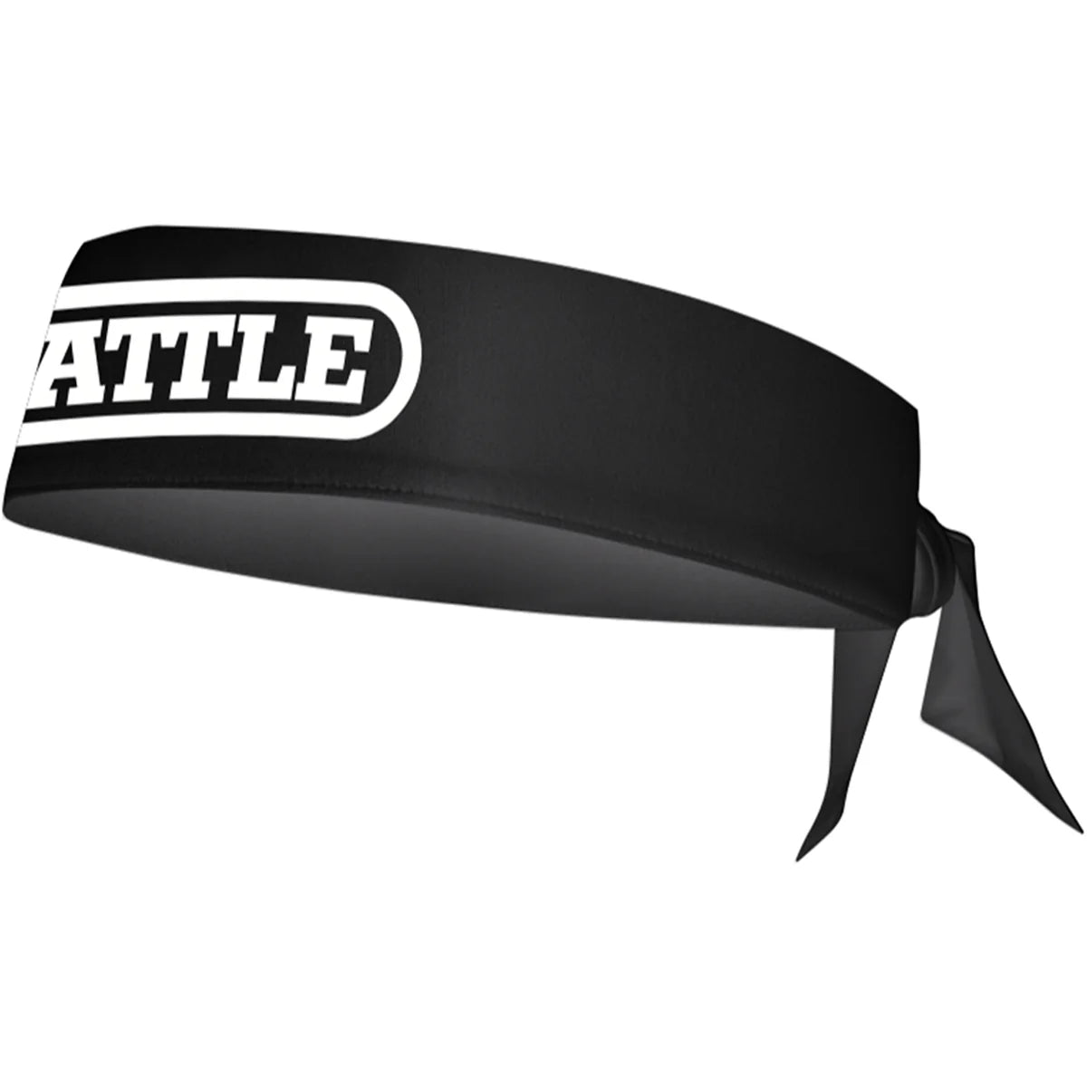 Battle Sports Football Head Tie - Black And White