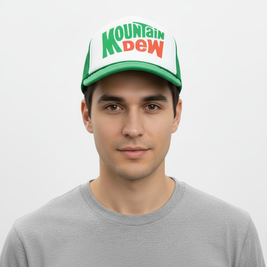 Mountain Dew - Vintage Retro Trucker Hat Cap