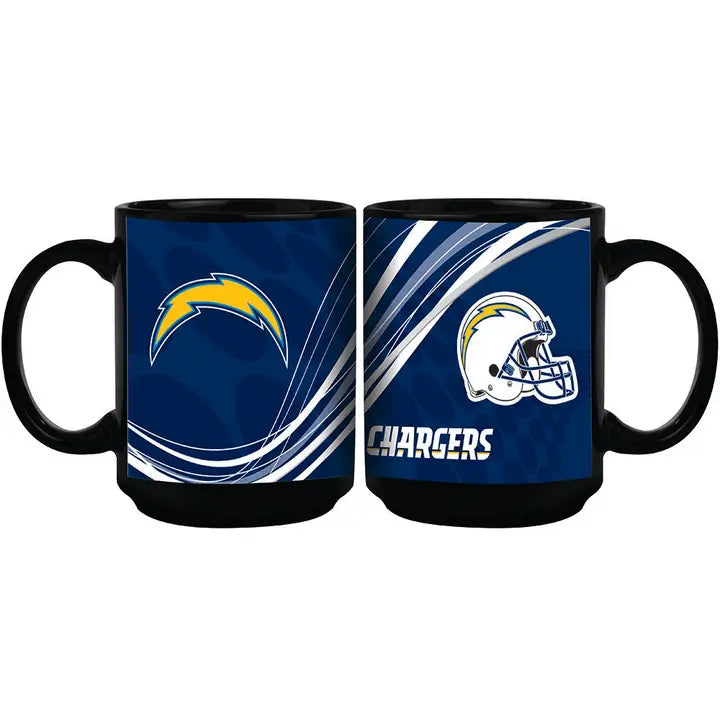 Los Angeles Chargers 15 oz Black Mug - J&W Sports Apparel