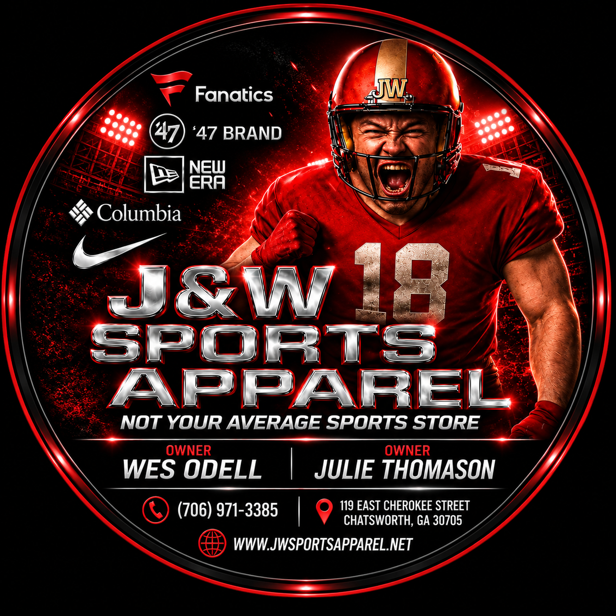 J&W Sports Apparel | Georgia Bulldogs Gear | Chatsworth GA