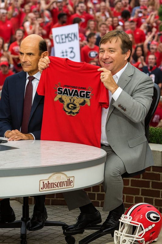 Georgia Bulldogs Junkyard Dawg Red Savage T-Shirt - J&W Sports Apparel