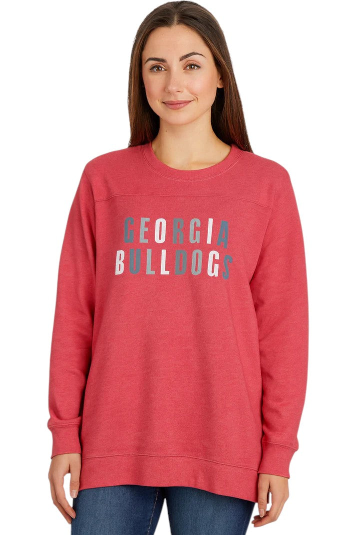 UG Apparel Georgia Bulldogs Home Base Crew in Red