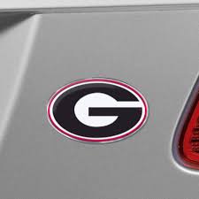 Georgia Bulldogs Embossed Color Emblem - J&W Sports Apparel