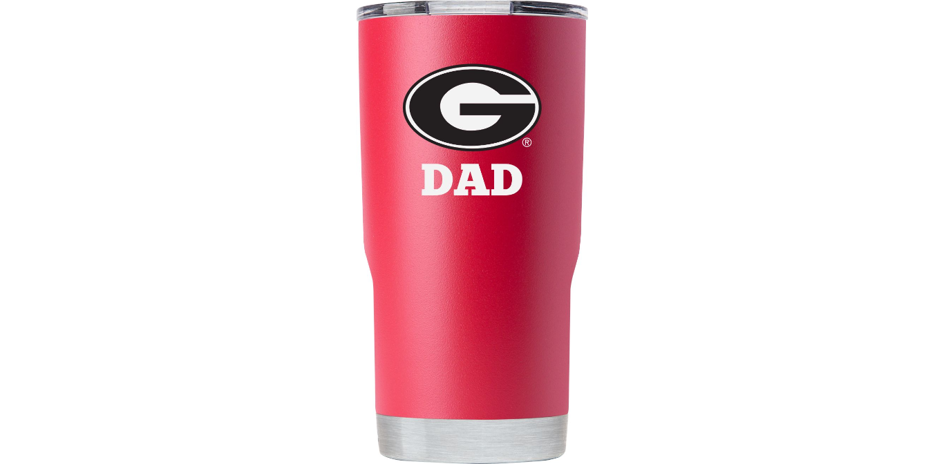 GEORGIA 20oz RED "DAD" TUMBLER - J&W Sports Apparel