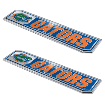 Florida Gators 2 Piece Heavy Duty Aluminum Embossed Truck Emblem Set - J&W Sports Apparel