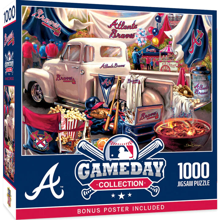 Atlanta Braves - Gameday 1000 Piece Puzzle - J&W Sports Apparel
