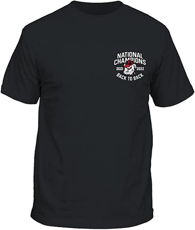 Georgia Bulldogs New World Graphic Back-2-Back Black T-Shirt - J&W Sports Apparel