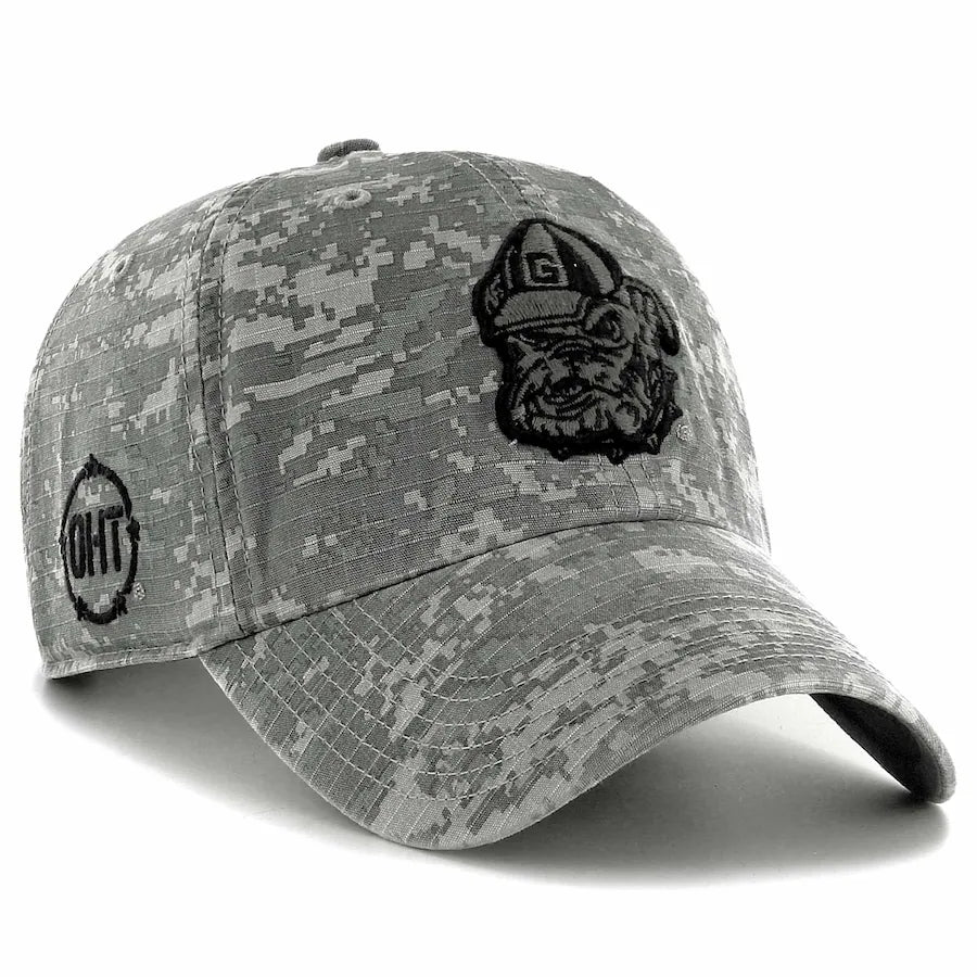 Georgia Bulldogs Camo OHT Military Appreciation Nilan Clean Up Adjustable Hat - J&W Sports Apparel