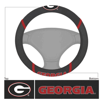 Georgia Bulldogs Steering Wheel Cover - J&W Sports Apparel