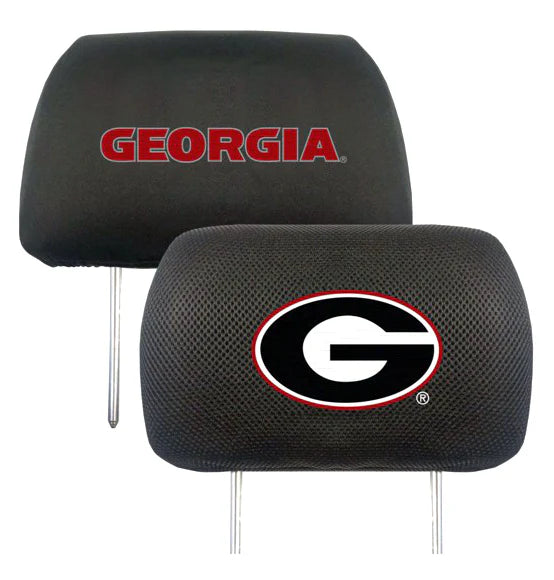 Georgia Bulldogs Embroidered - Headrest Cover Set