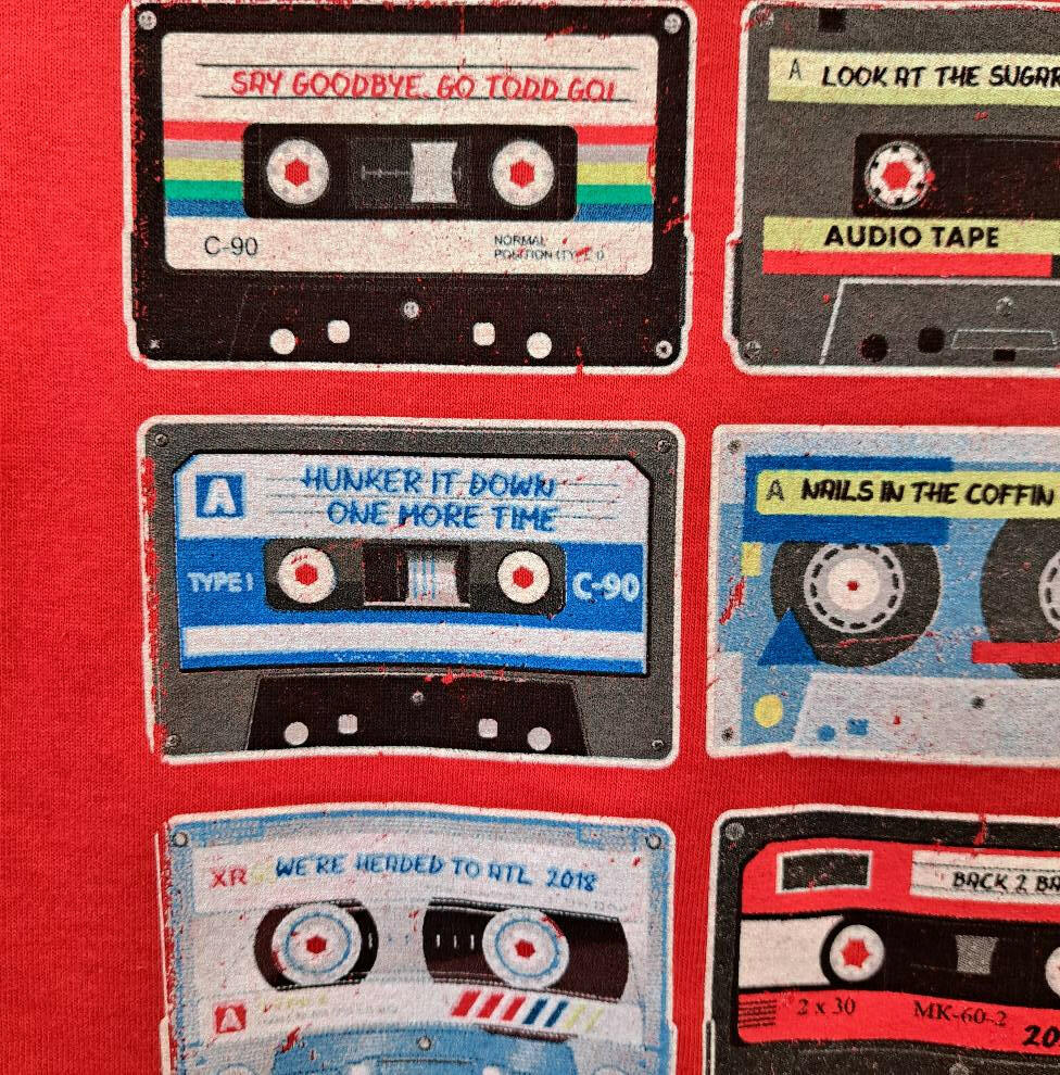 Georgia Bulldogs - Mixed Tapes Short Sleeve Red T-Shirt - J&W Sports Apparel