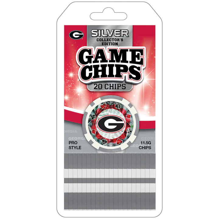 Georgia Bulldogs 20 Piece Poker Chips - J&W Sports Apparel