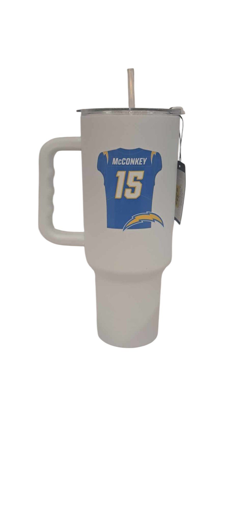 Ladd McConkey Los Angeles 40oz TUMBLER - J&W Sports Apparel