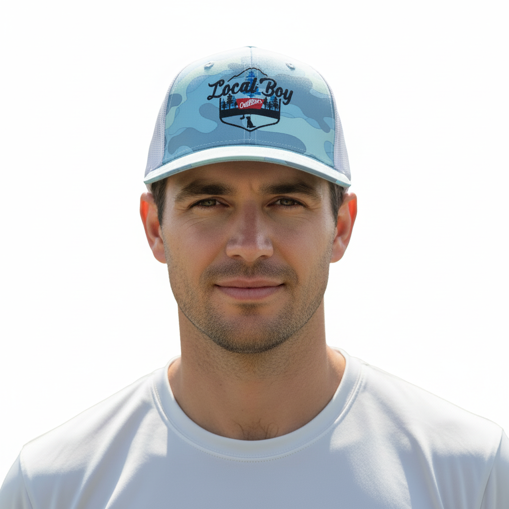 Local Boy - Trucker Light Blue Camo