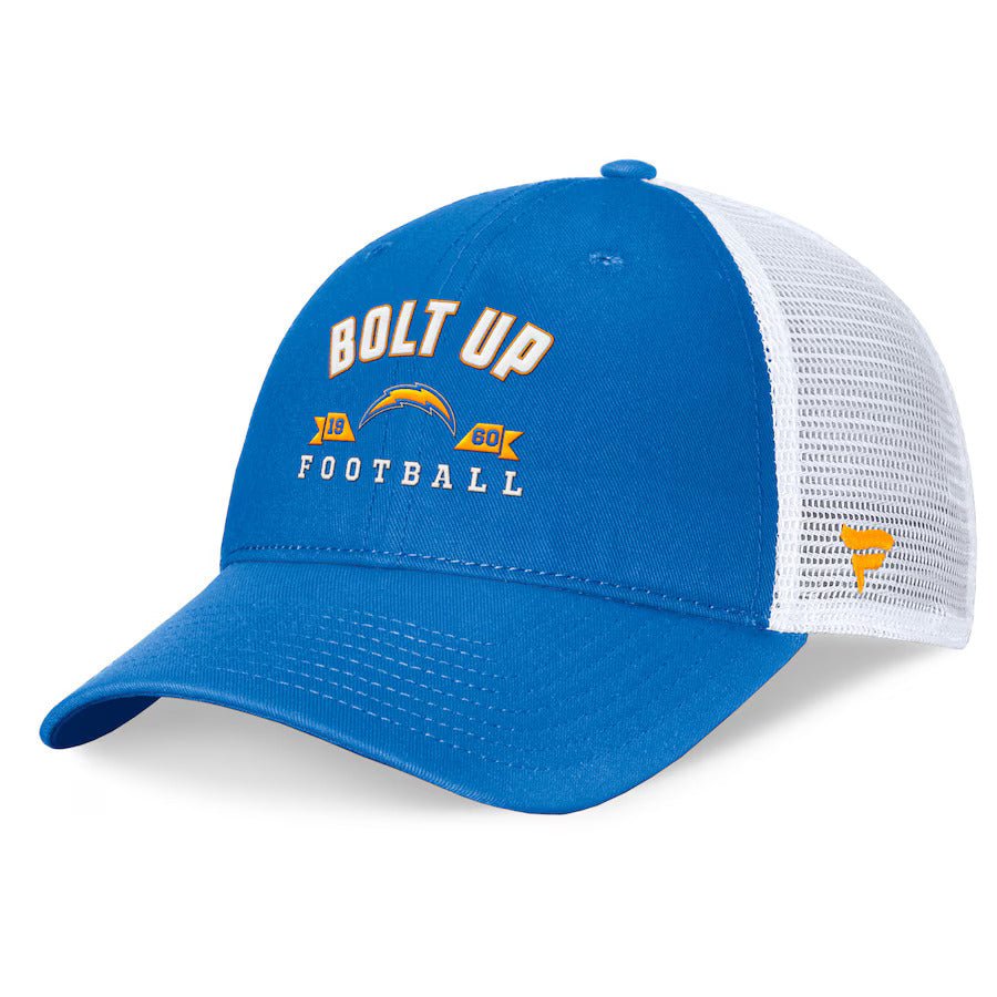 Los Angeles Chargers Fanatics Timeout Trucker Adjustable Hat - Powder Blue - J&W Sports Apparel