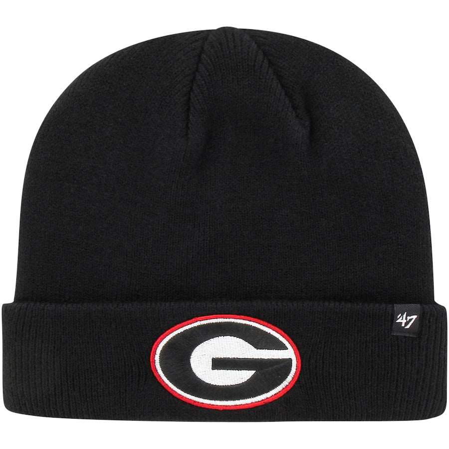 GEORGIA BULLDOGS BLACK RAISED 47 CUFF KNIT - J&W Sports Apparel