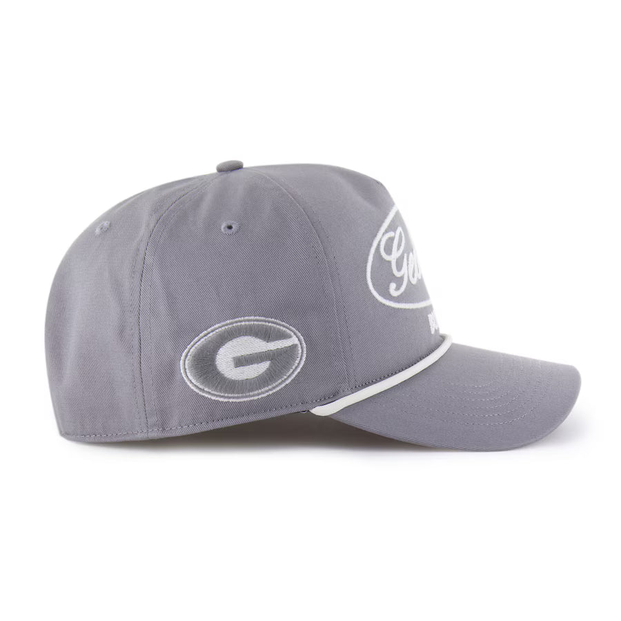 Georgia Bulldogs '47 Contemporary Basics Foundational Rope Hitch Adjustable Hat - Gray