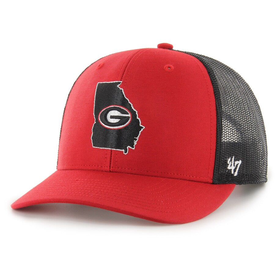 Georgia Bulldogs '47 Local Trucker Snapback Hat - Red - J&W Sports Apparel