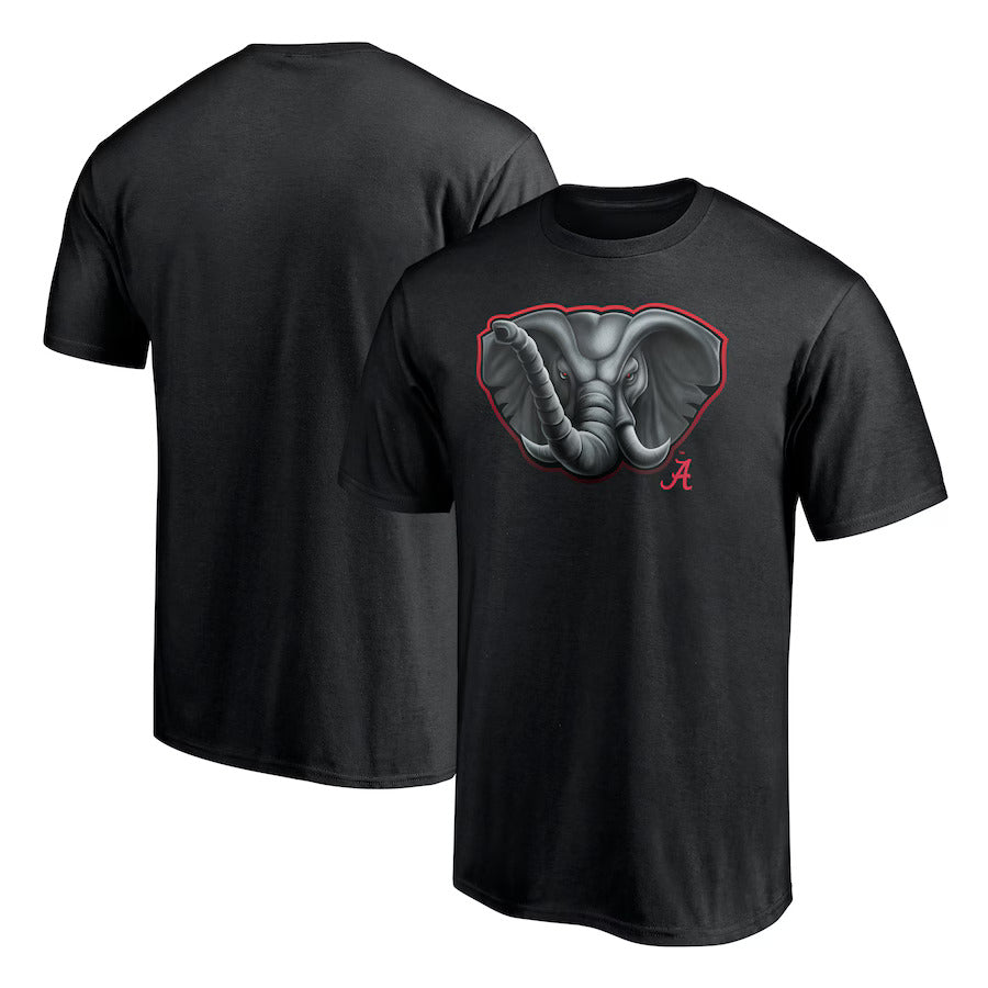 Alabama Crimson Tide Midnight Mascot T-Shirt - Black - J&W Sports Apparel