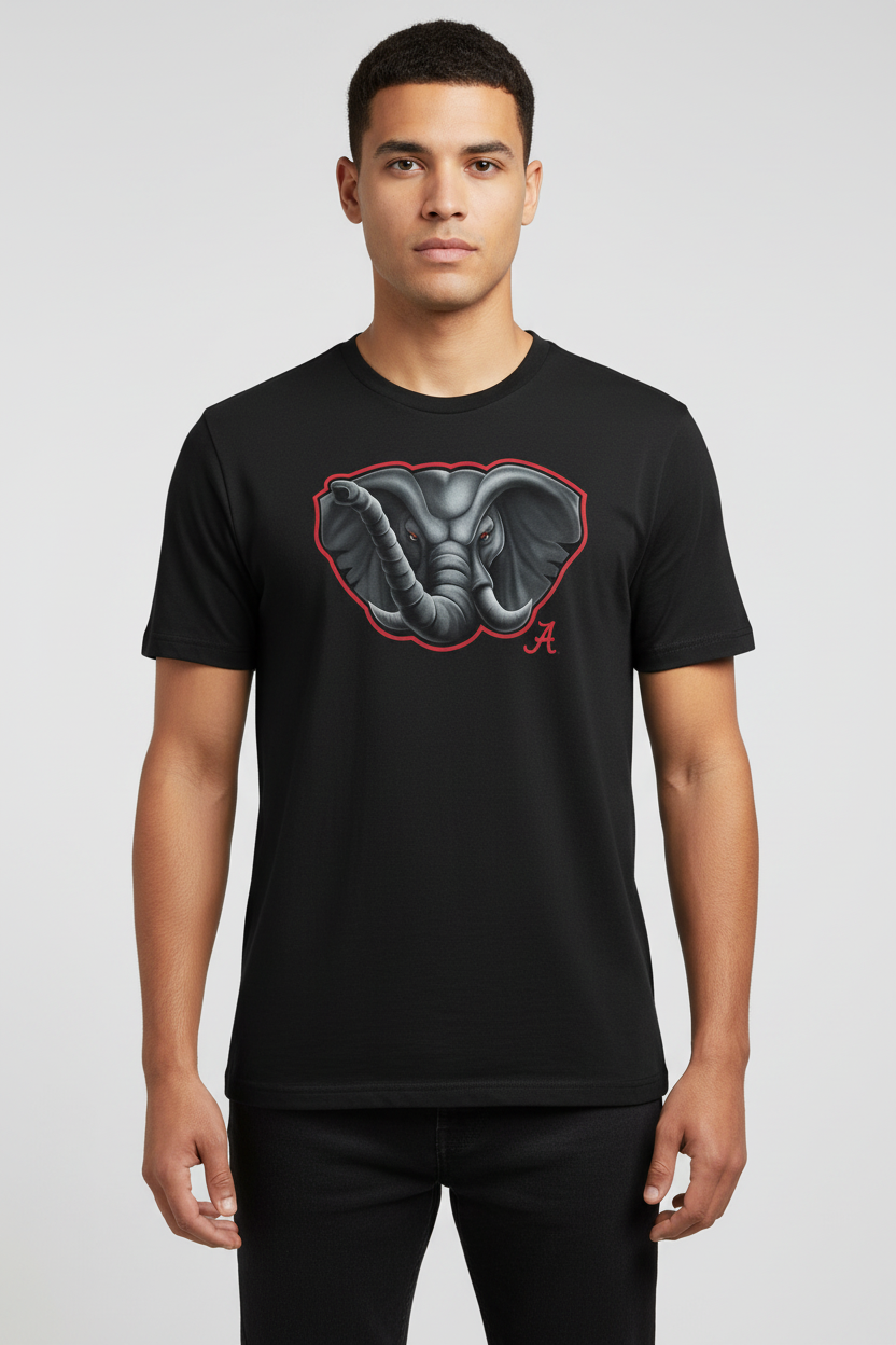 Alabama Crimson Tide Midnight Mascot T-Shirt - Black