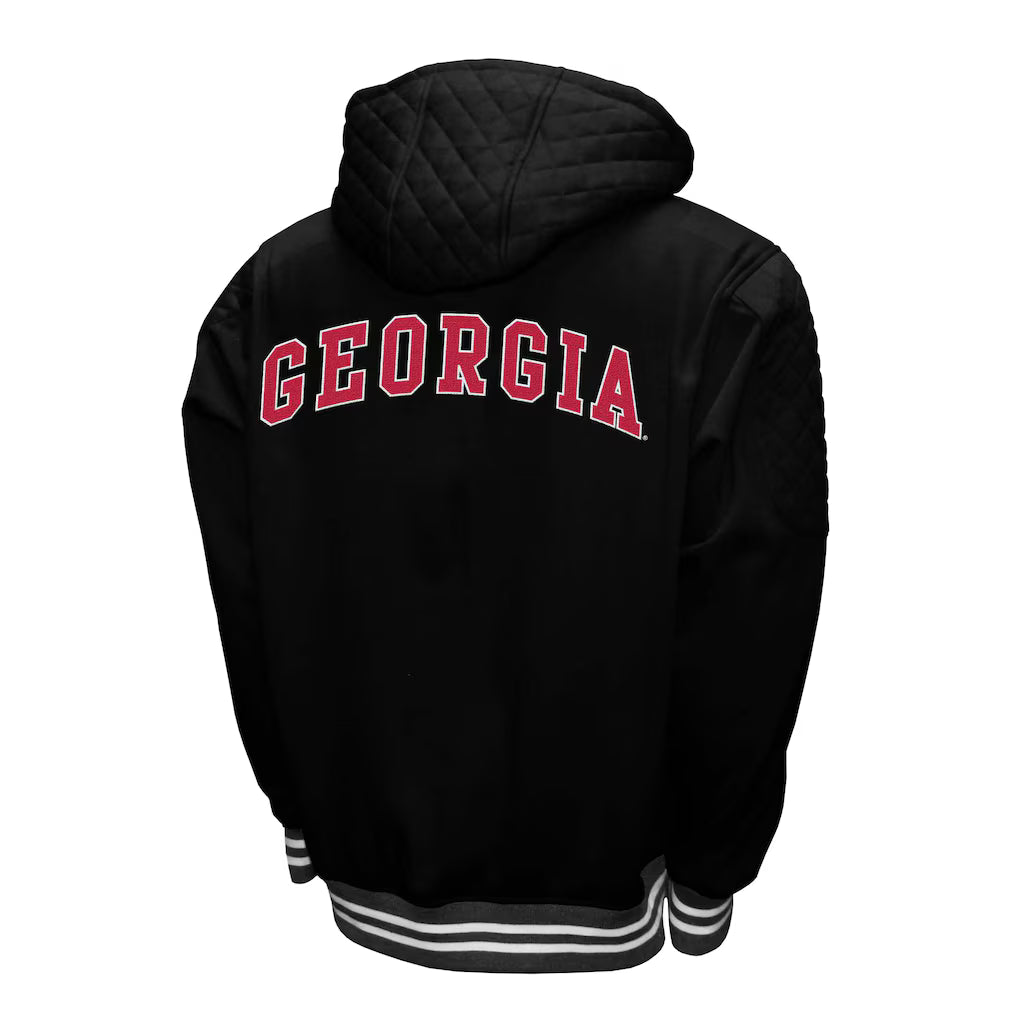 Georgia Bulldogs Franchise Club Grind Full-Zip Hoodie Jacket - Black
