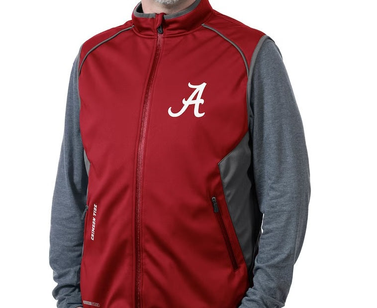 Alabama Crimson Tide FC Maroon Grey Softshell Vest