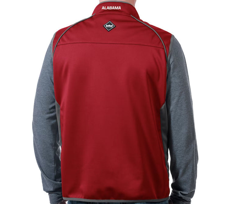 Alabama Crimson Tide FC Maroon Grey Softshell Vest - J&W Sports Apparel