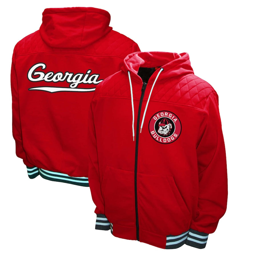 Georgia Bulldogs Walk-On Full Zip Hoodie Jacket - J&W Sports Apparel