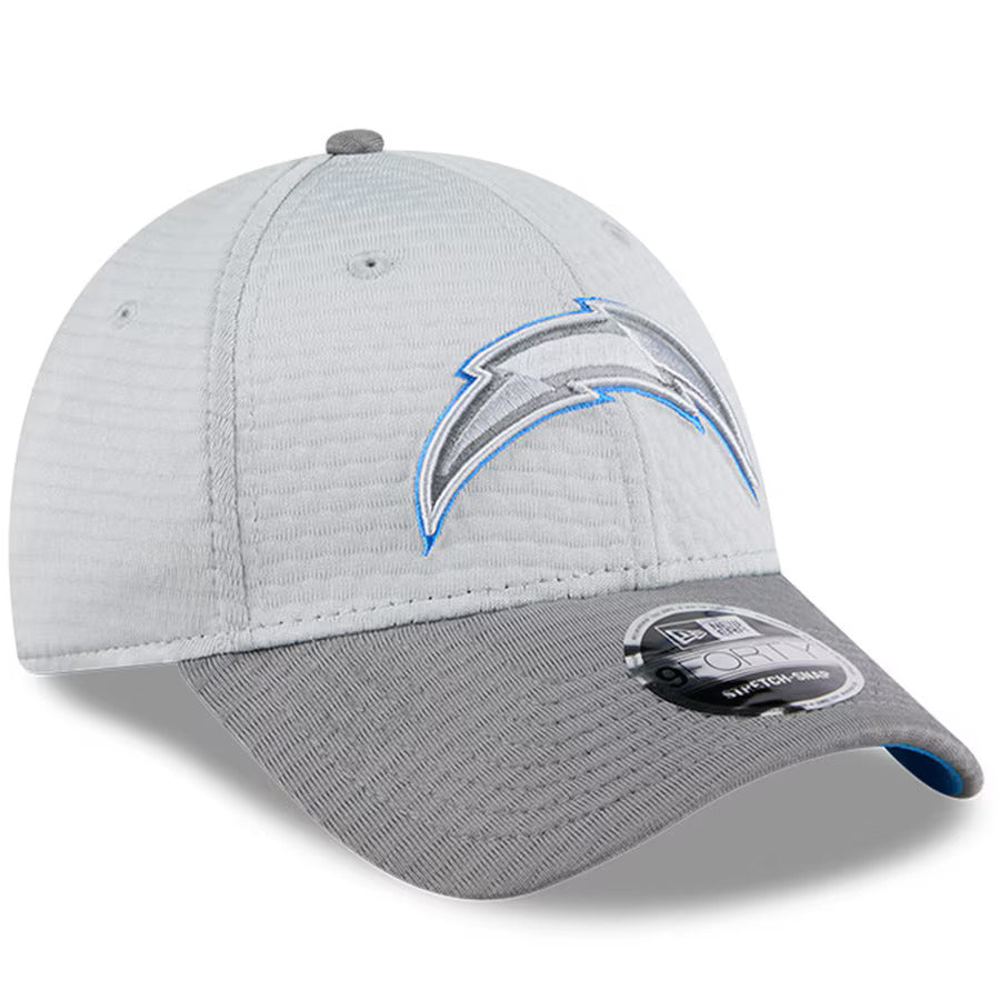 Los Angeles Chargers New Era 2024 NFL Training Camp 9FORTY Adjustable Hat - Gray