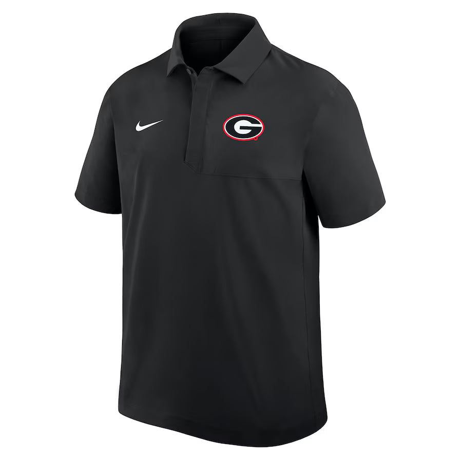 Georgia Bulldogs Nike 2025 Coaches Sideline Polo - Black