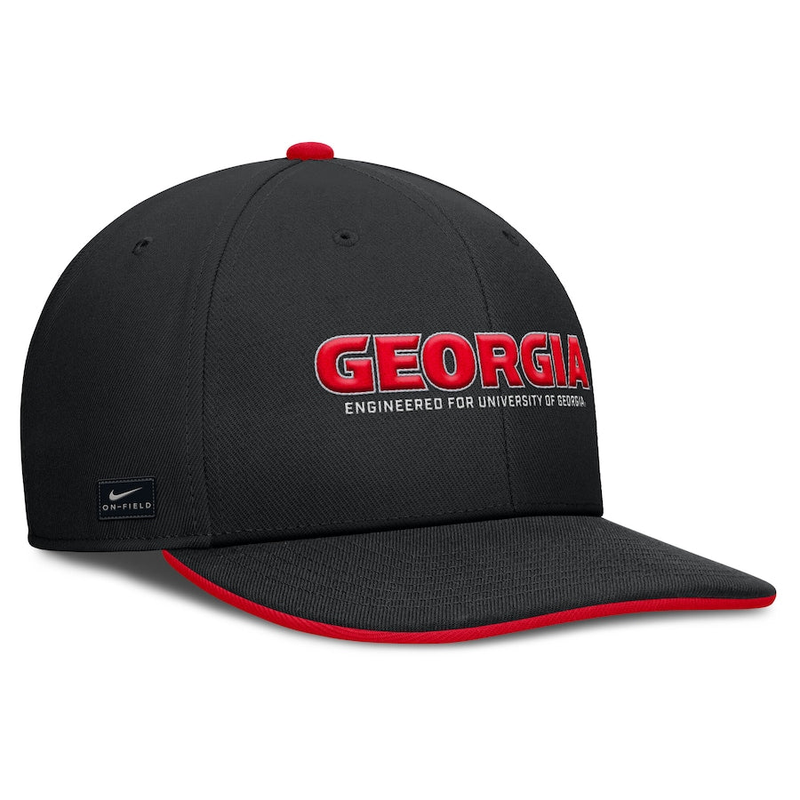 Georgia Bulldogs Nike 2025 On-Field Pro Performance Adjustable Hat - Black