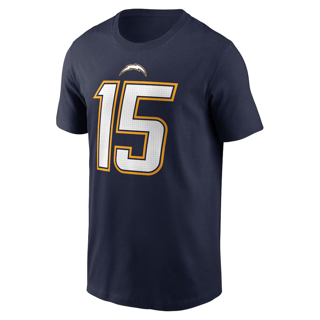 Ladd McConkey Los Angeles Chargers Nike Alternate Super Chargers Name & Number T-Shirt - Navy