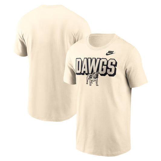 Georgia Bulldogs Nike Team Bold T-Shirt - Natural - J&W Sports Apparel