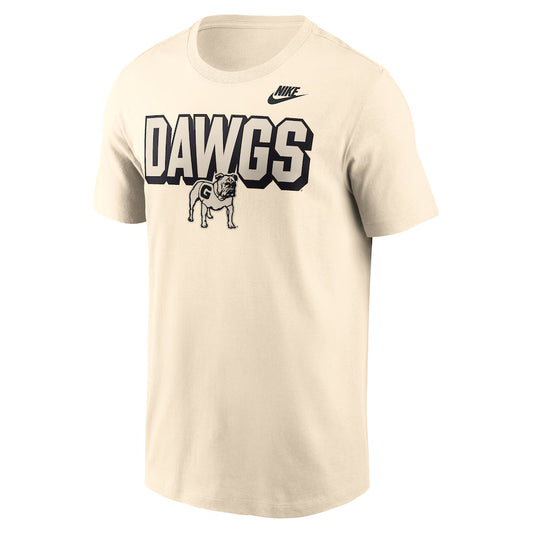 Georgia Bulldogs Nike Team Bold T-Shirt - Natural - J&W Sports Apparel