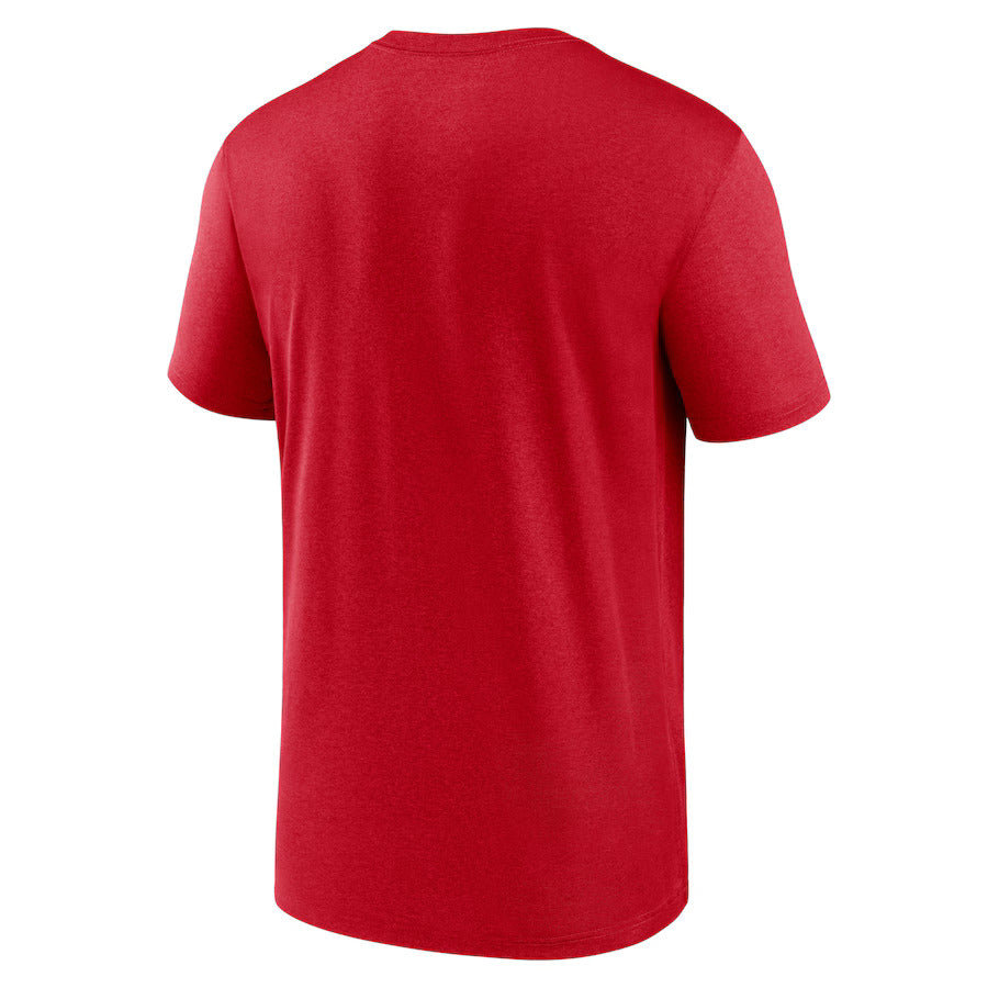 Atlanta Braves Nike Legend Fuse Large Logo Performance T-Shirt - Red - J&W Sports Apparel