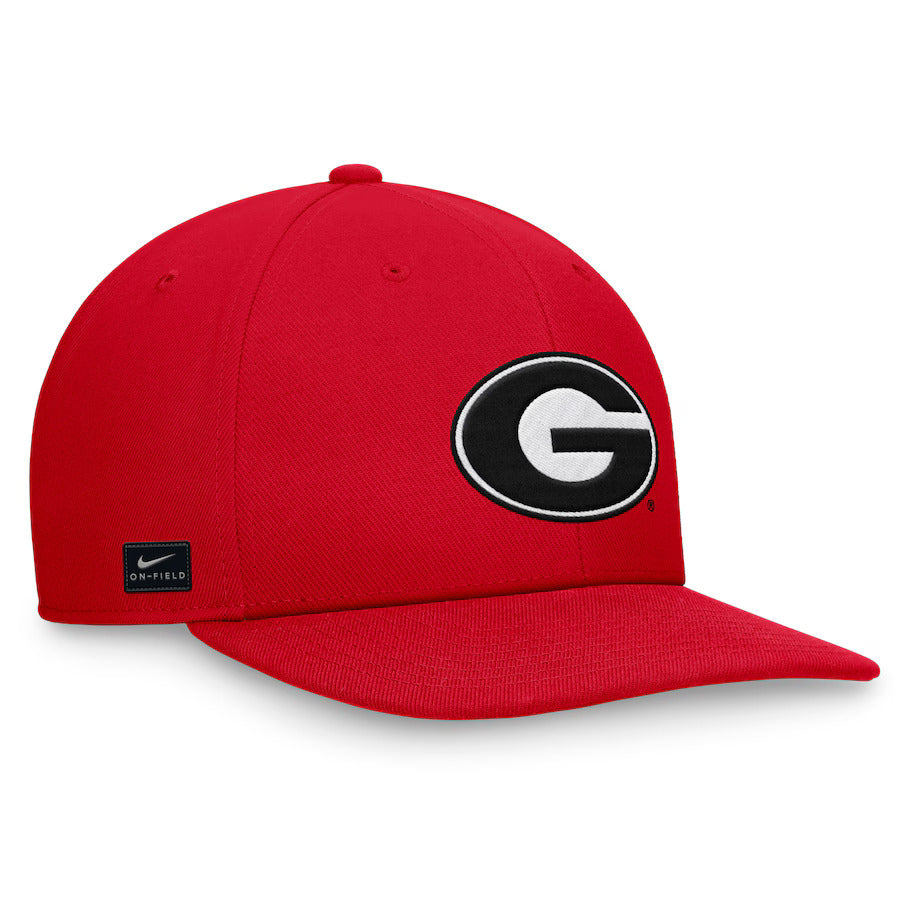 Georgia Bulldogs Nike On-Field Pro Bill Snapback Hat - Red - J&W Sports Apparel