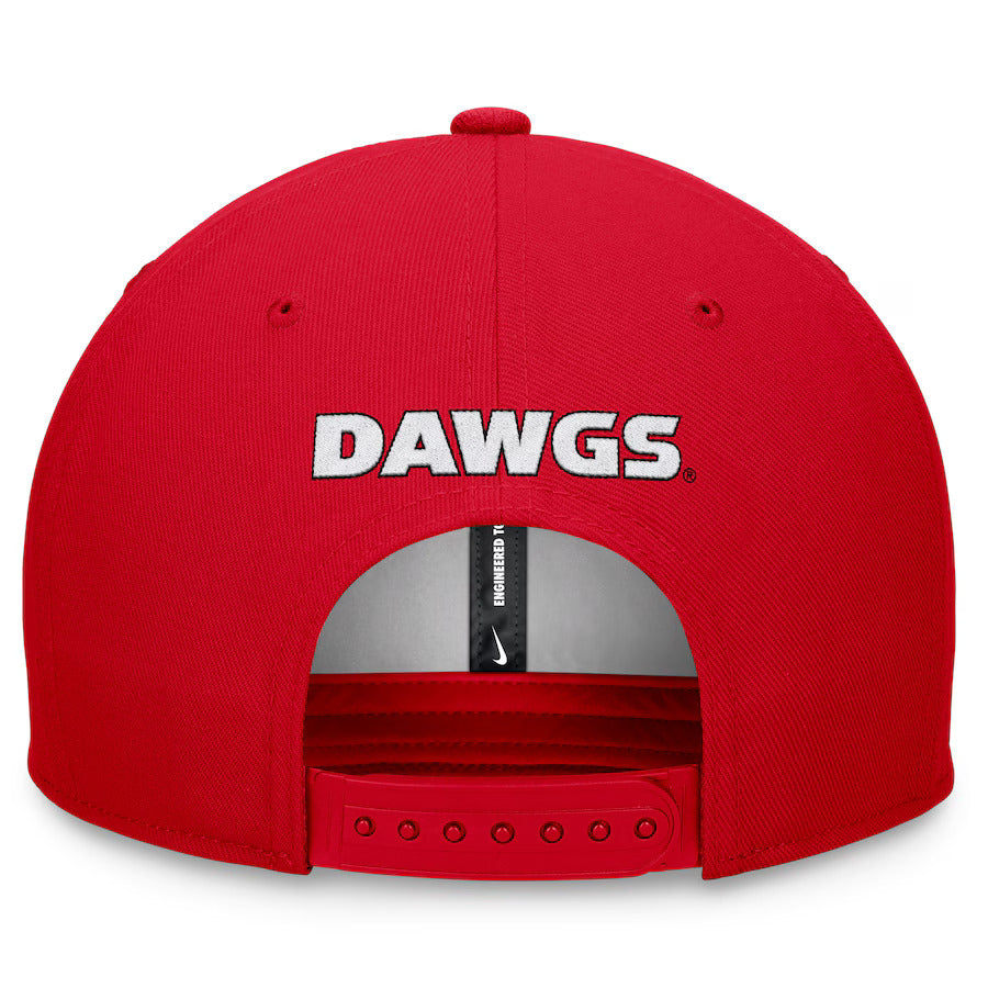 Georgia Bulldogs Nike On-Field Pro Bill Snapback Hat - Red - J&W Sports Apparel
