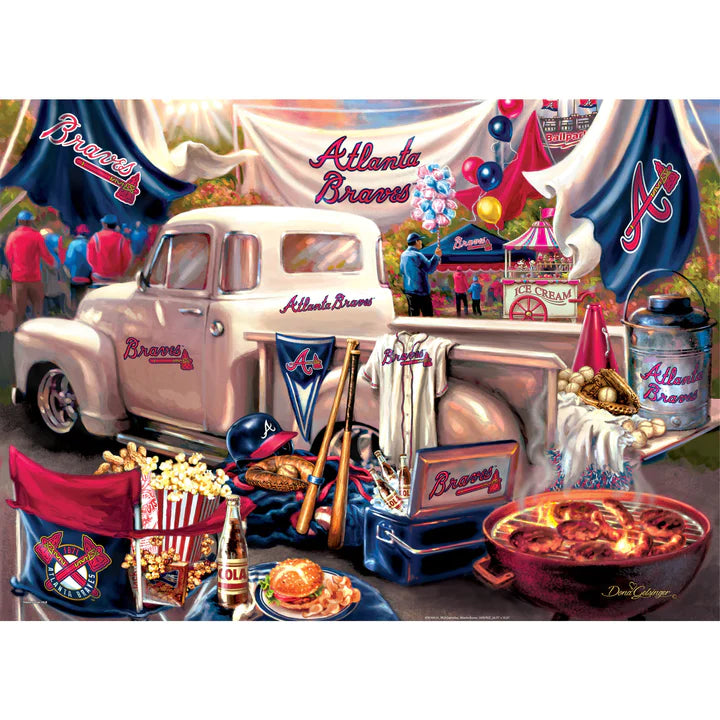 Atlanta Braves - Gameday 1000 Piece Puzzle - J&W Sports Apparel