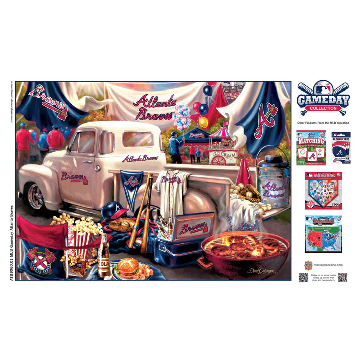 Atlanta Braves - Gameday 1000 Piece Puzzle - J&W Sports Apparel