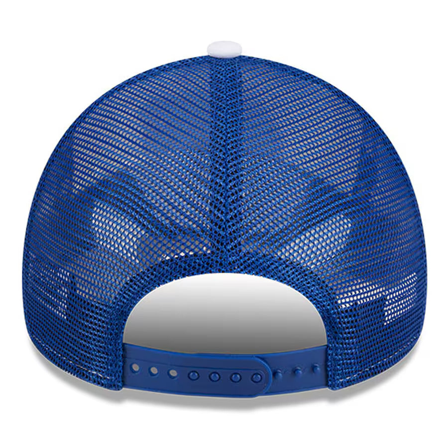 Florida Gators New Era Court Sport Foam A-Frame 9FORTY Adjustable Trucker Hat - White/Royal - J&W Sports Apparel