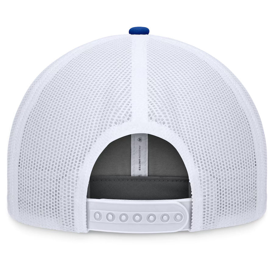 Florida Gators Top of the World Rob Trucker Adjustable Hat - Gray/Royal - J&W Sports Apparel