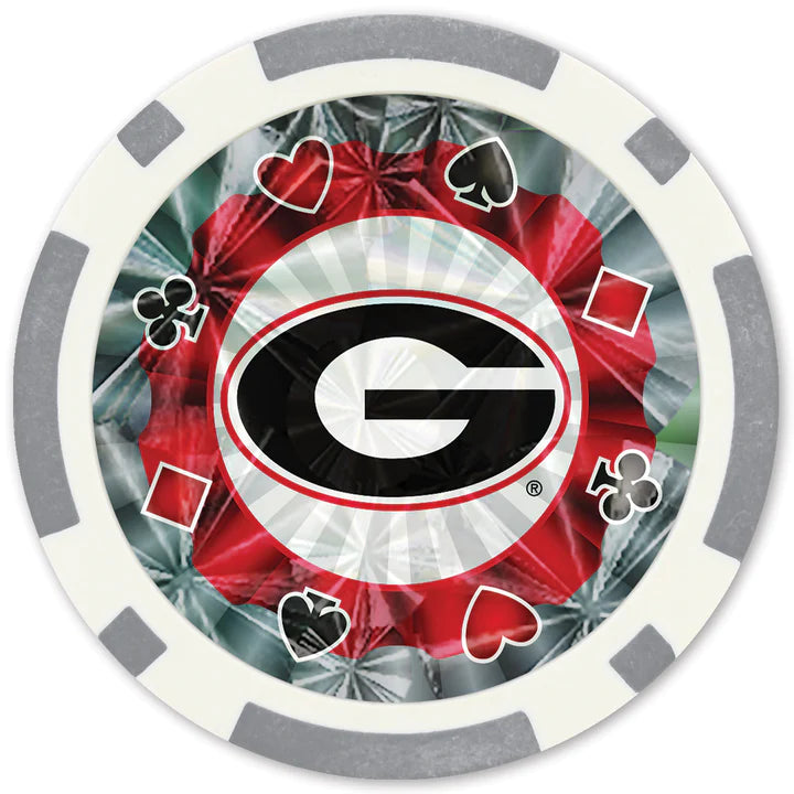 Georgia Bulldogs 20 Piece Poker Chips - J&W Sports Apparel
