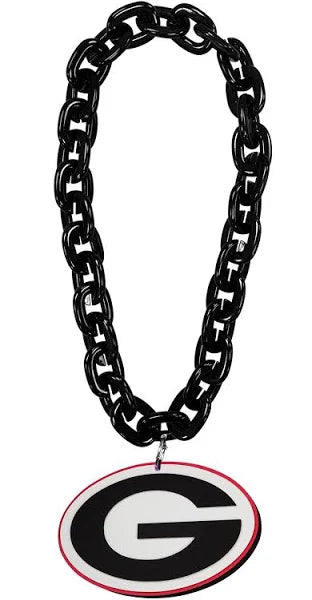 Georgia Bulldogs Touchdown Fan Chain 10 Inch 3D Foam Necklace