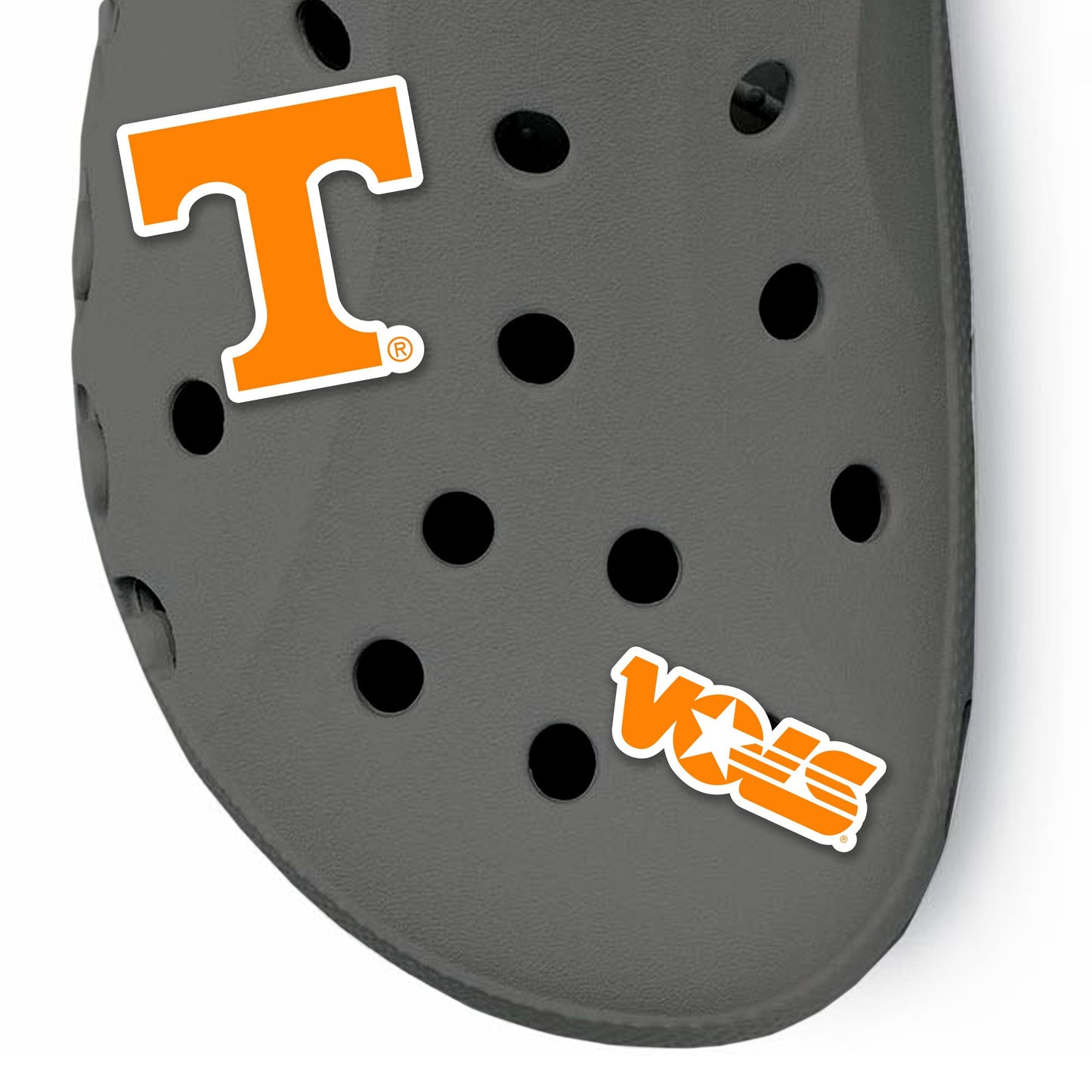 Tennessee Volunteers -Team Logo And Mascot NCAA Shoe Charms For Crocs One Pack Of 2 - J&W Sports Apparel