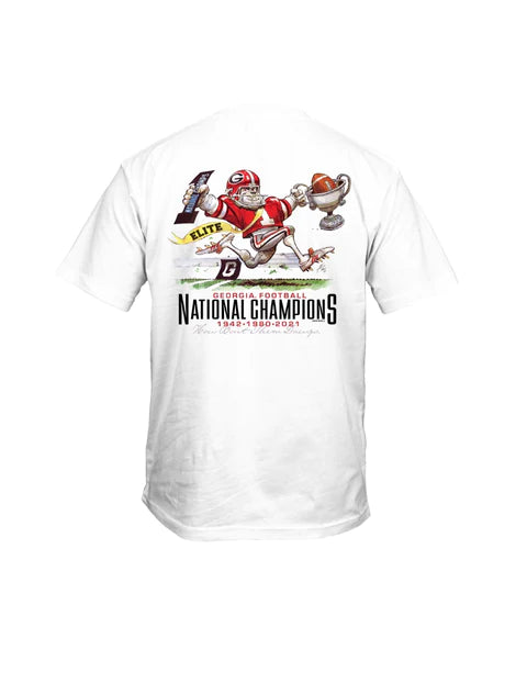 Georgia Bulldogs College Football Playoff 2021 National Champions Davis T-Shirt - J&W Sports Apparel