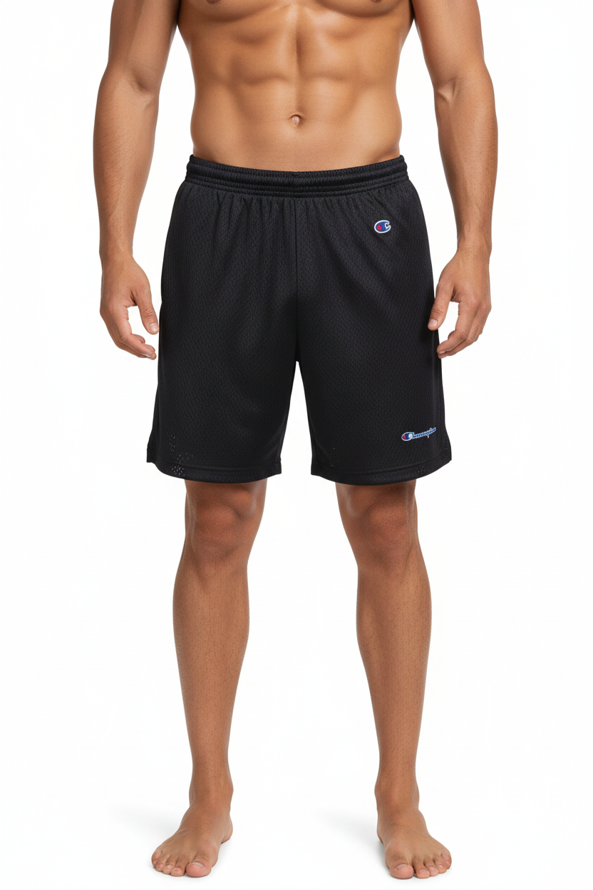 Champion Men's 5 Inch Mesh Short Black